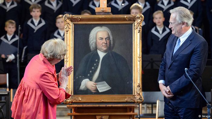 Eines der beruehmtesten Portraets des Komponisten Johann Sebastian Bach nach Leipzig zurueckgekehrt