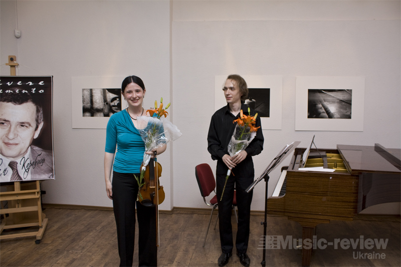Олексій Курбатов(фортепіано, м. Москва), Надія Артамонова (скрипка, м. Москва)